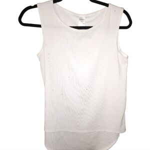 White Sleeveless Top